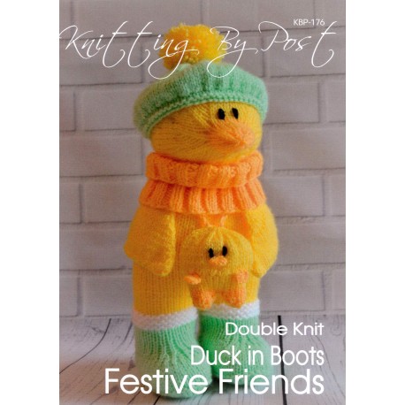 Festive Friends Duck In Boots KBP176 - Click Image to Close